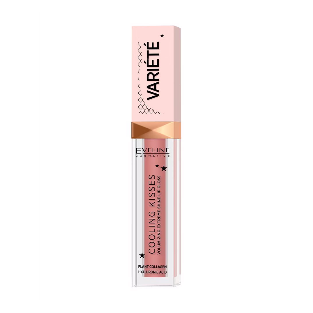 Блиск для губ Eveline Cosmetics Variete Cooling Kisses з охолоджувальним ефектом, 03 Star Glow, 6.8 мл