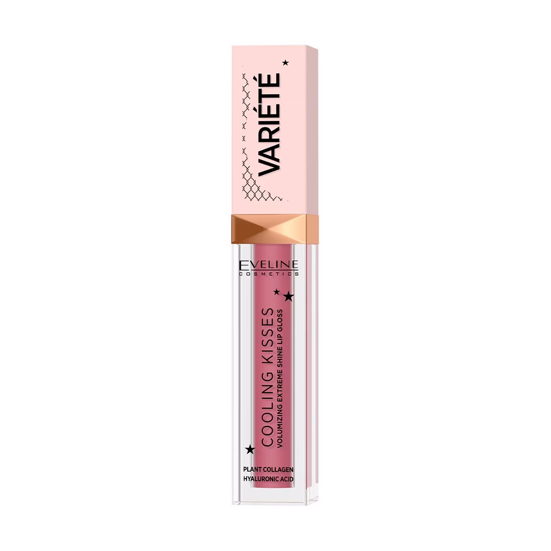 Блиск для губ Eveline Cosmetics Variete Cooling Kisses з охолоджувальним ефектом, 05 New Romance, 6.8 мл