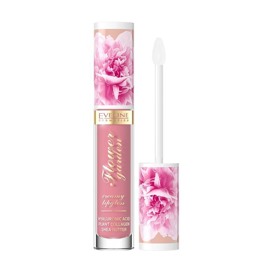 Кремовий блиск для губ Eveline Cosmetics Flower Garden Creamy Lip Gloss тон 01, 4.5 мл